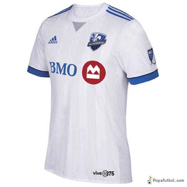 Camiseta Montreal Impact Blanco Replica Segunda Ropa 2016/17 Blanco Rojo